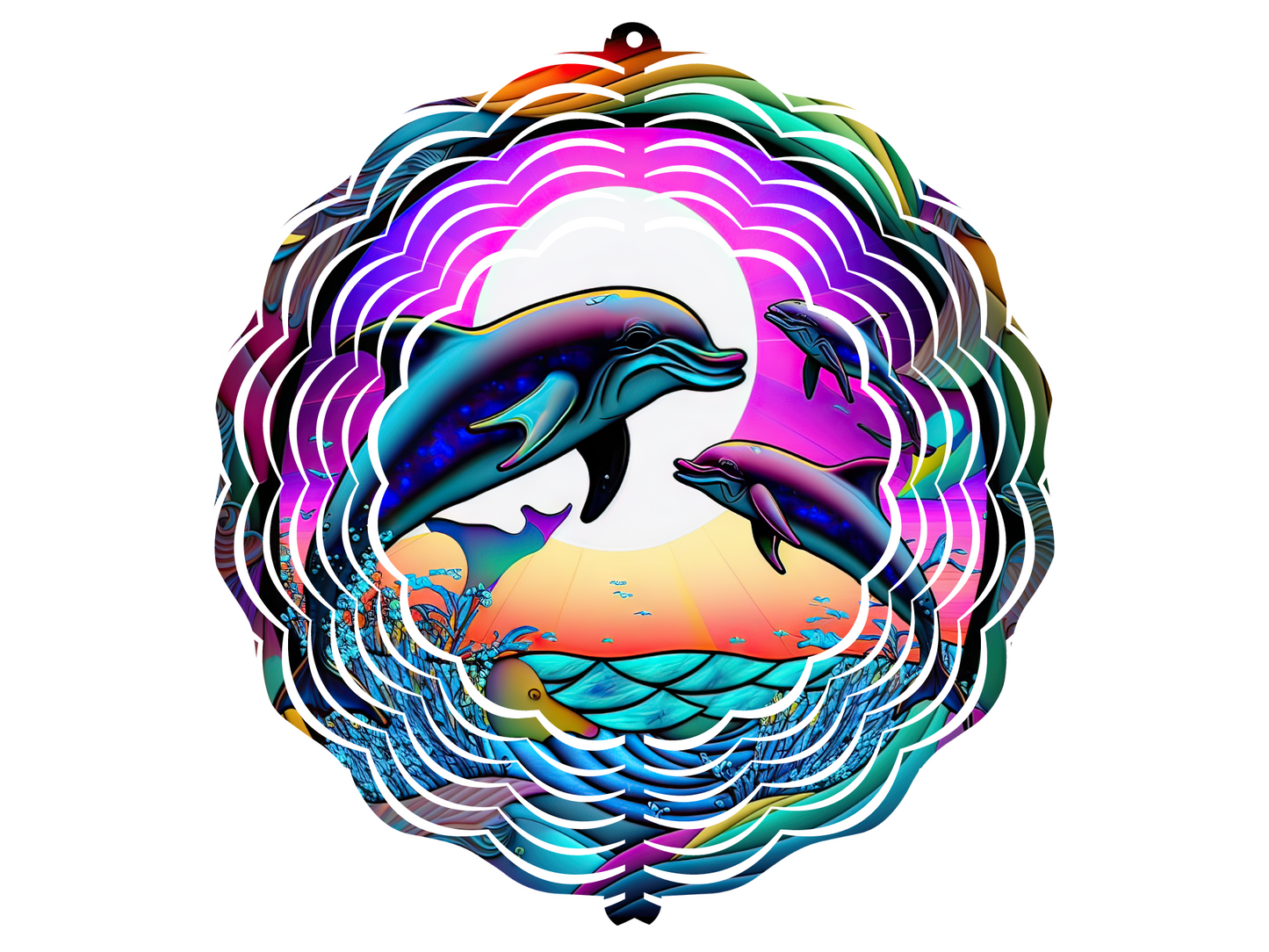 Dolphins Dancing Wind Spinner