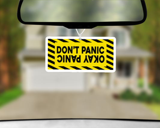 Don't Panic, Okay Panic Car Air Freshener