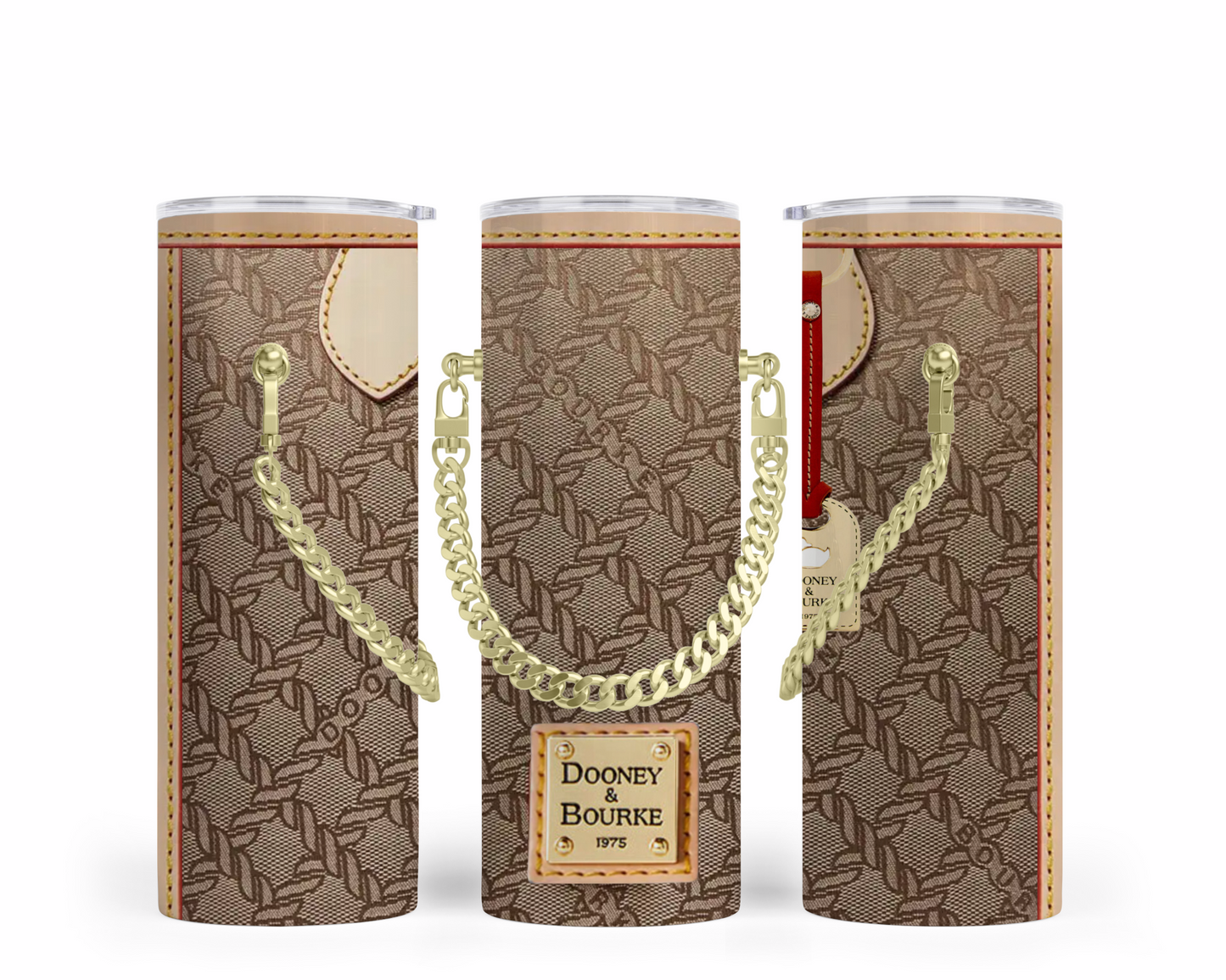 Dooney & Bourke Handbag Inspired Chain Tumbler (002)