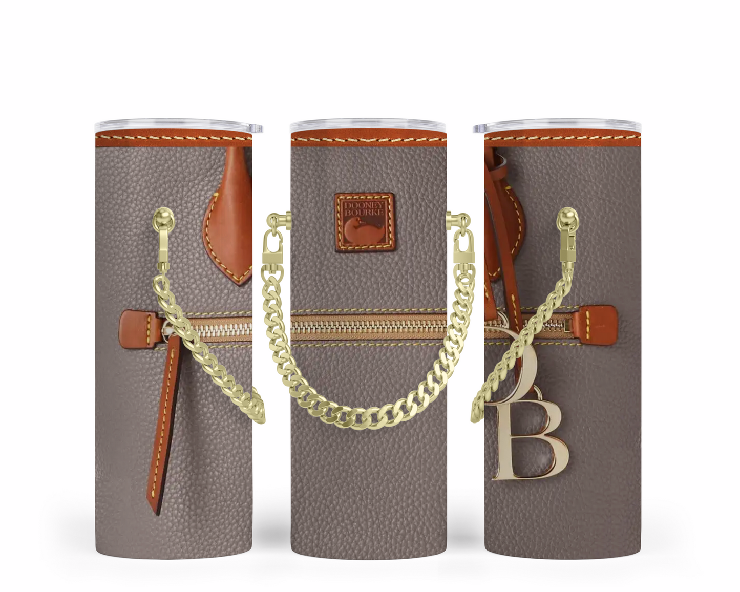 Dooney & Bourke Handbag Inspired Chain Tumbler (003)