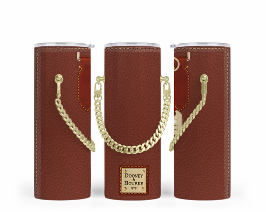 Dooney & Bourke Handbag Inspired Chain Tumbler (006)