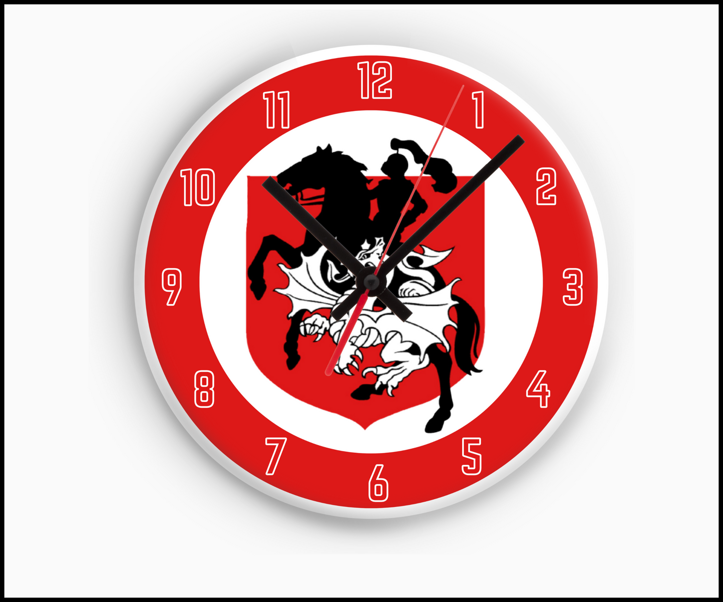 St George Illawarra Dragons Sublimated Clock (Round)