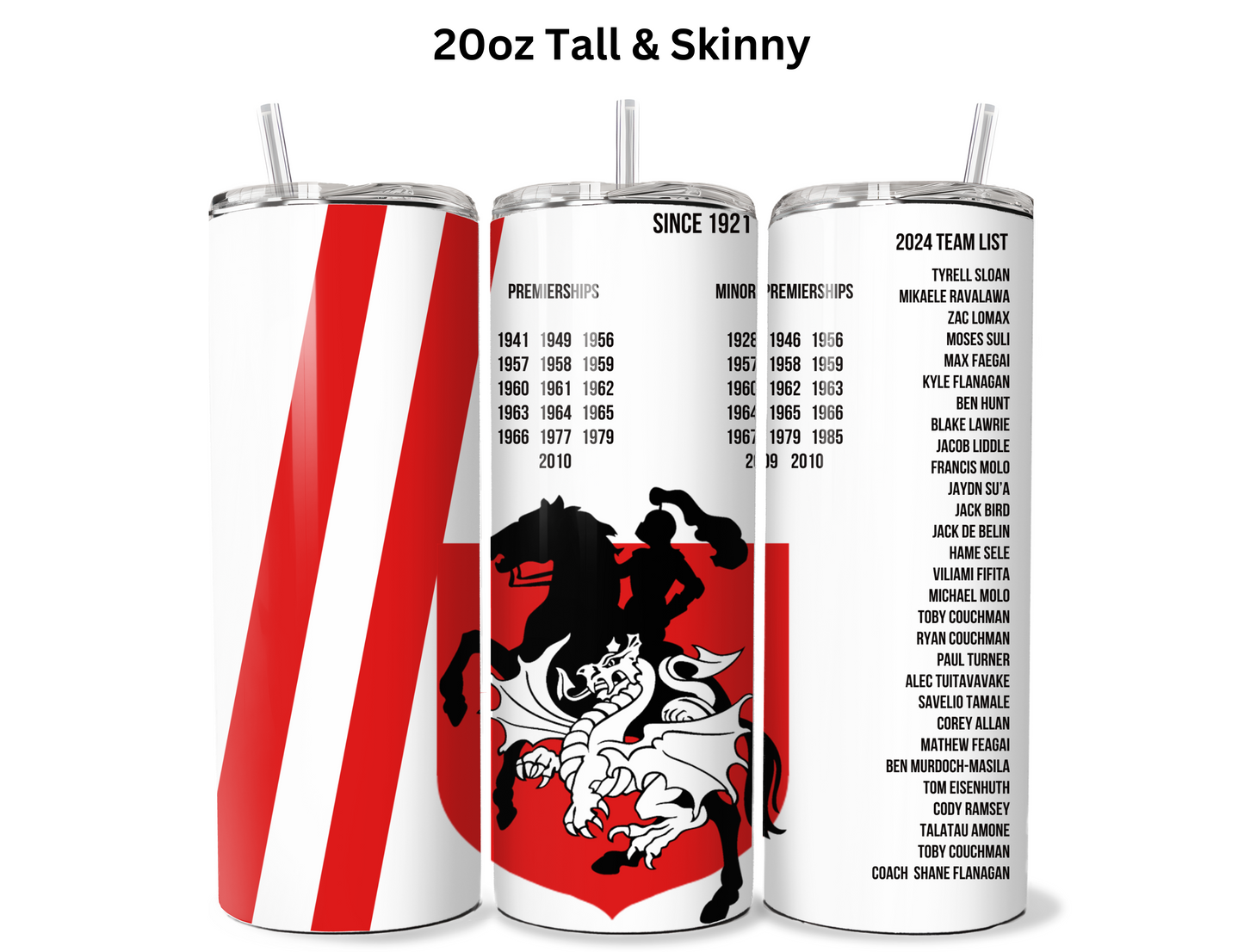 St George Dragons 2024 Fan Tumbler