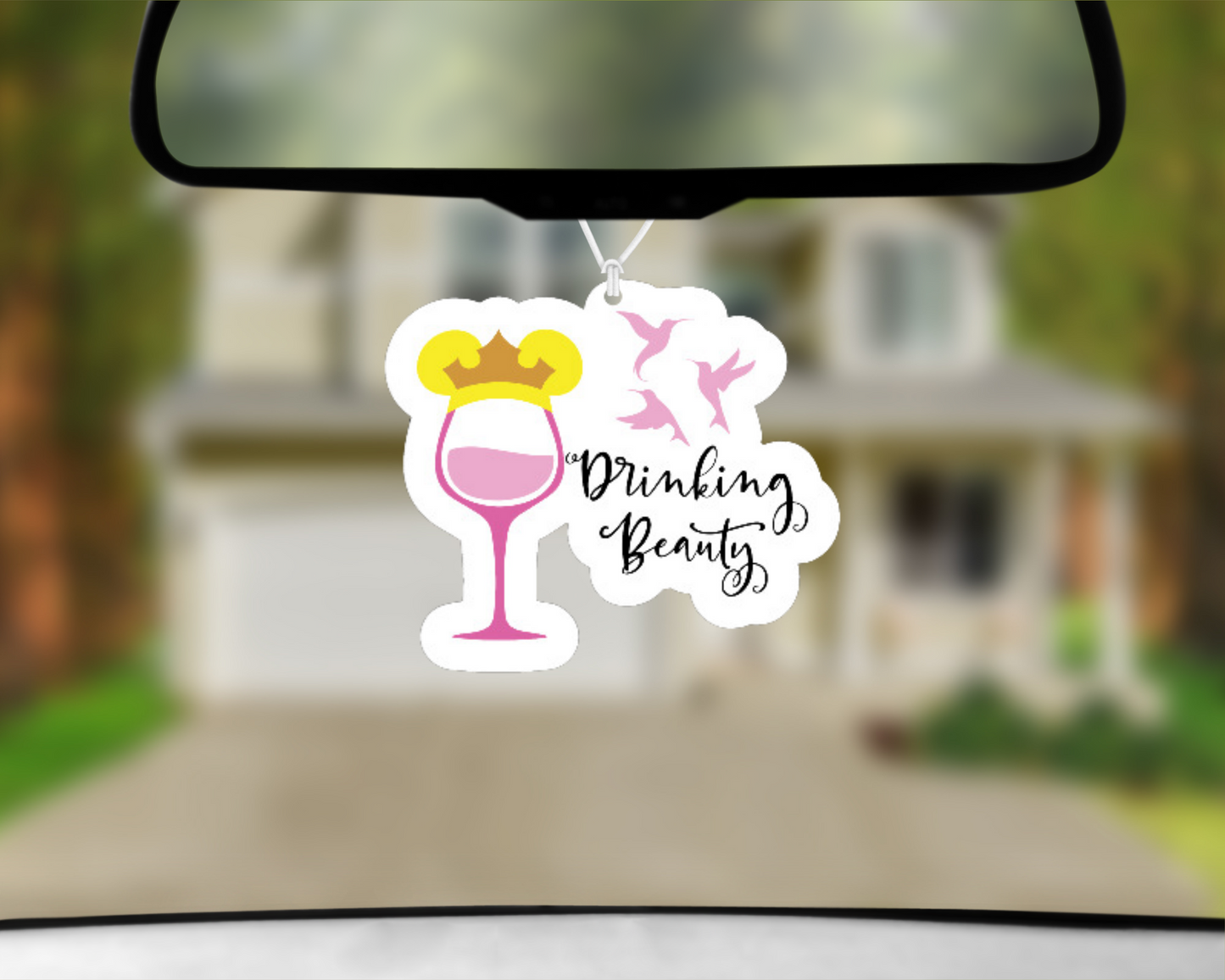 Drinking Beauty Car Air Freshener