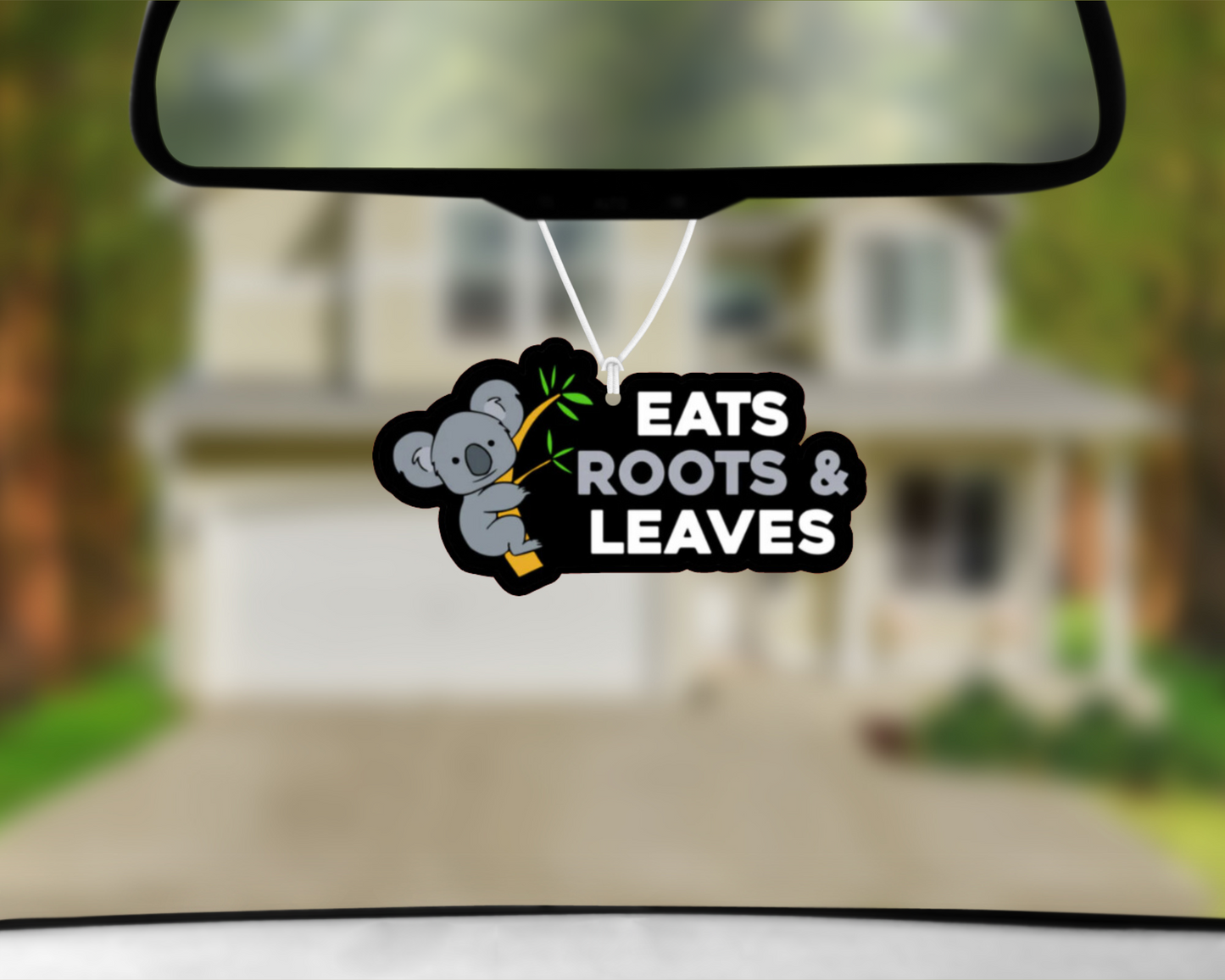 Eats Roots and Leaves Car Air Freshener