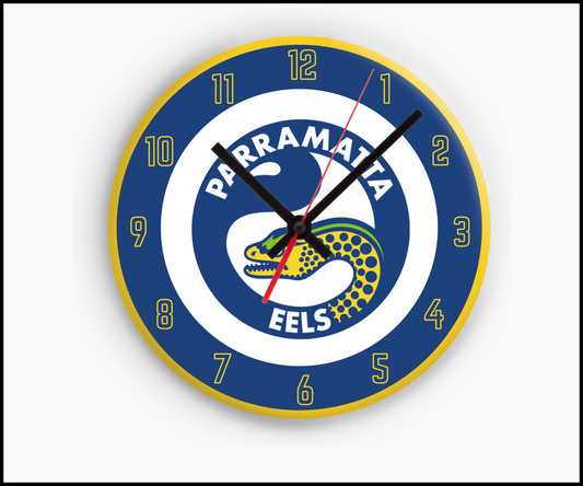 Parramatta Eels Sublimated Clock (Round)