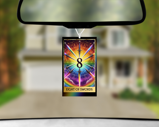 Eight of Swords Car Air Freshener