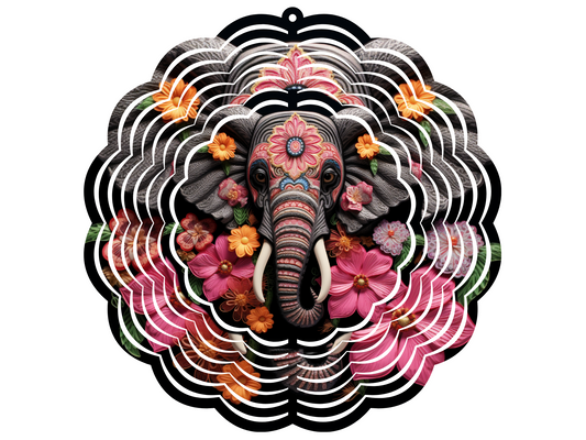 Elephant's Face Wind Spinner