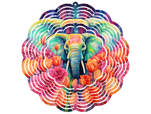 Elephants Garden Wind Spinner