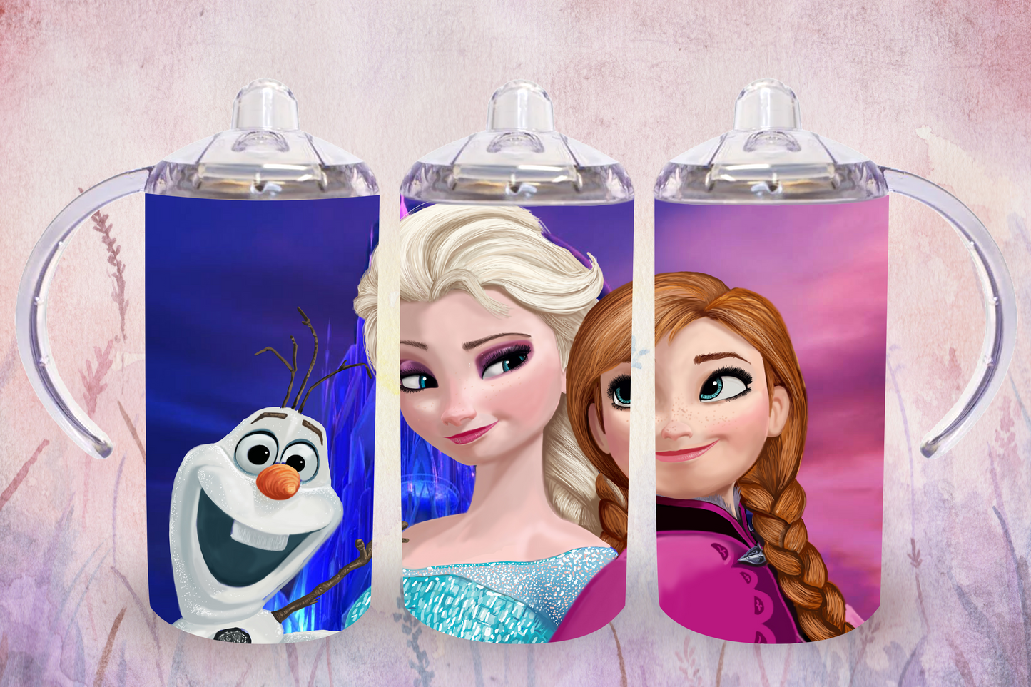 Elsa, Anna & Olaf Sippy Cup / Kids Bottle