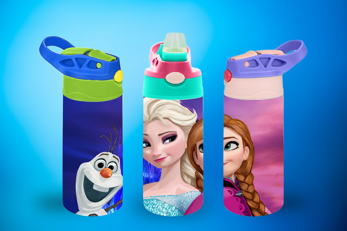 Elsa, Anna & Olaf Sippy Cup / Kids Bottle