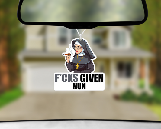 F*cks Given, Nun  Car Air Freshener