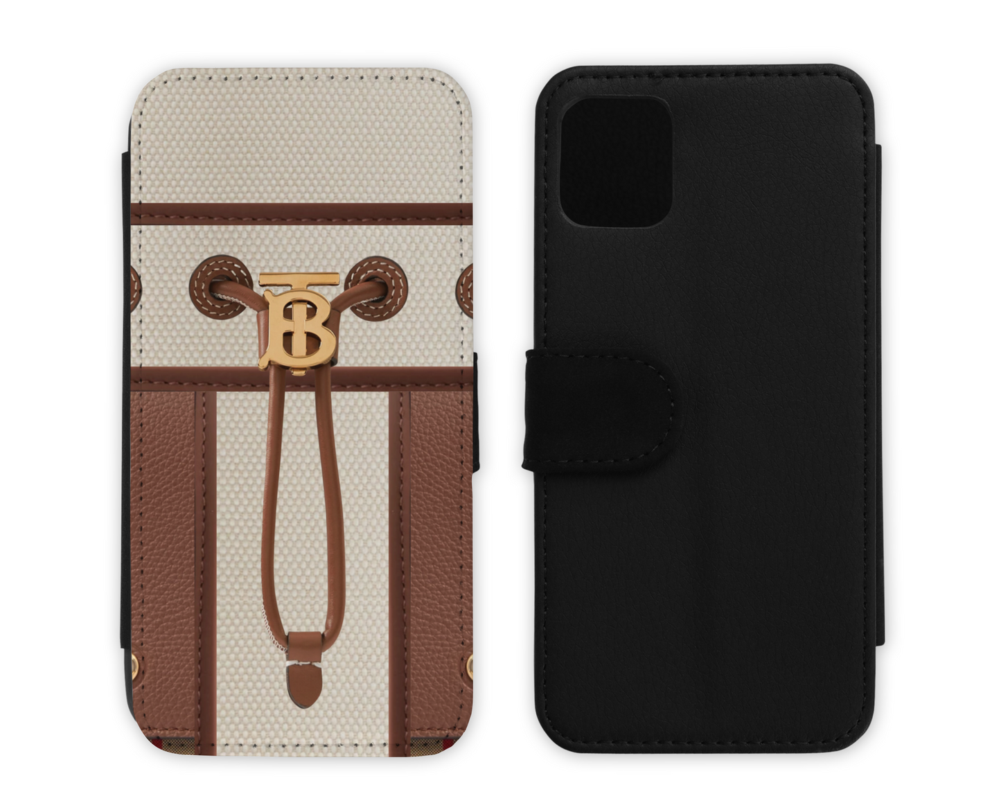 Burberry Inspired Leather Flip Case (003)