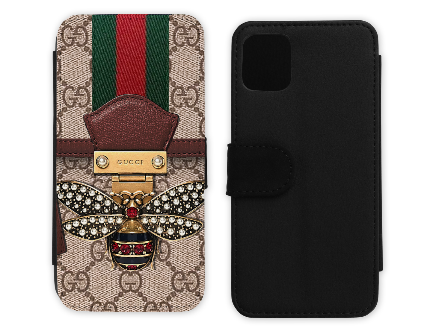 Gucci Inspired Leather Flip Case (016)