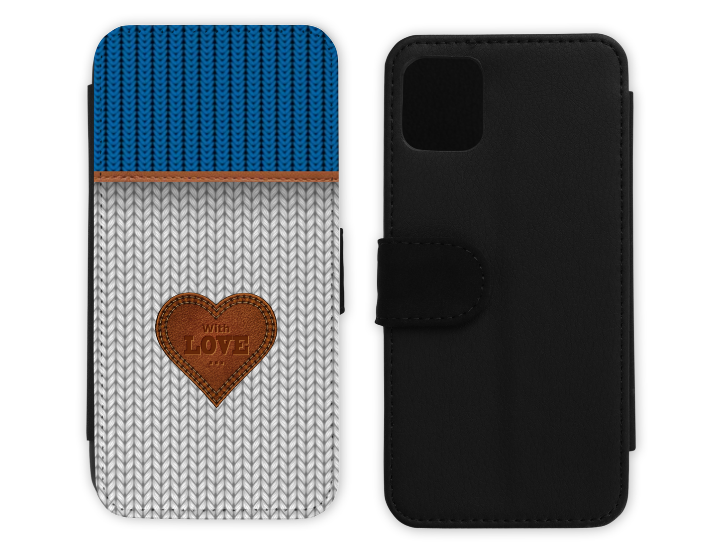 Knitted Inspired Leather Flip Case (032)