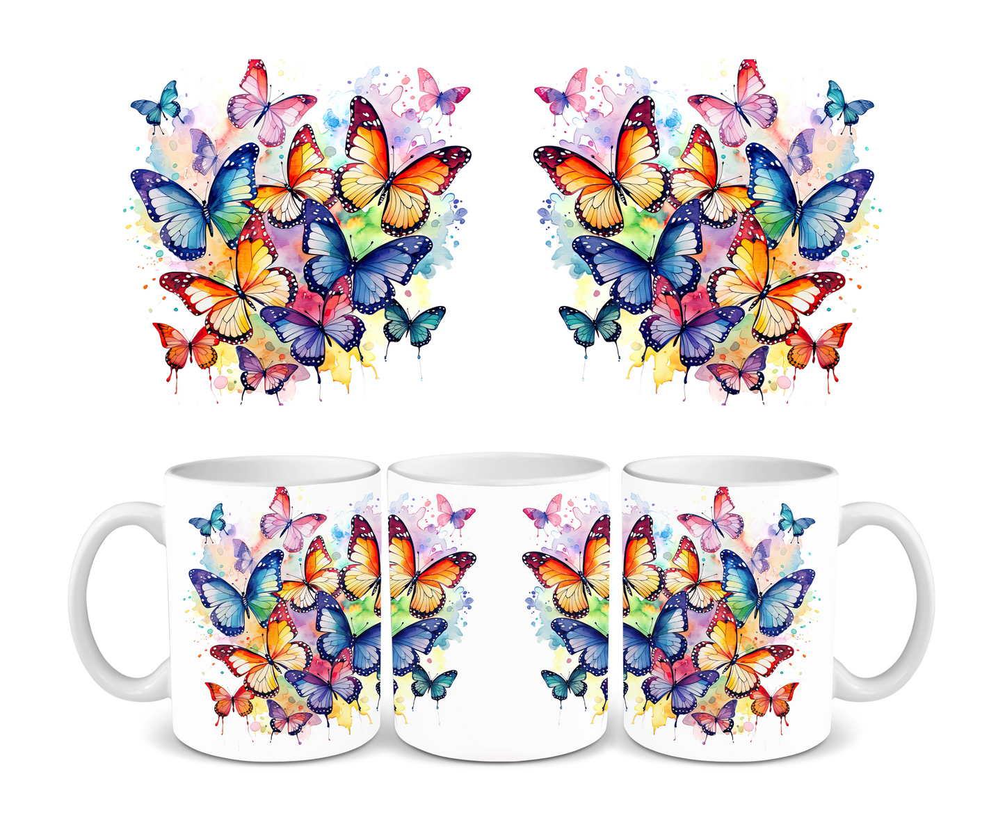 Flutter of Butterflies Ceramic Mug