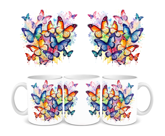 Flutter of Butterflies Ceramic Mug