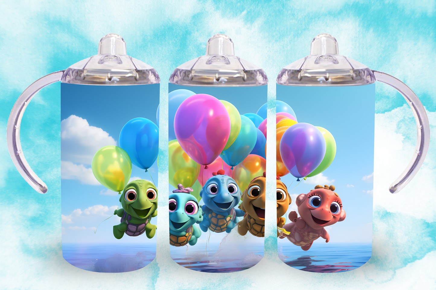 Flying Turtles Sippy Cup / Kids Bottle