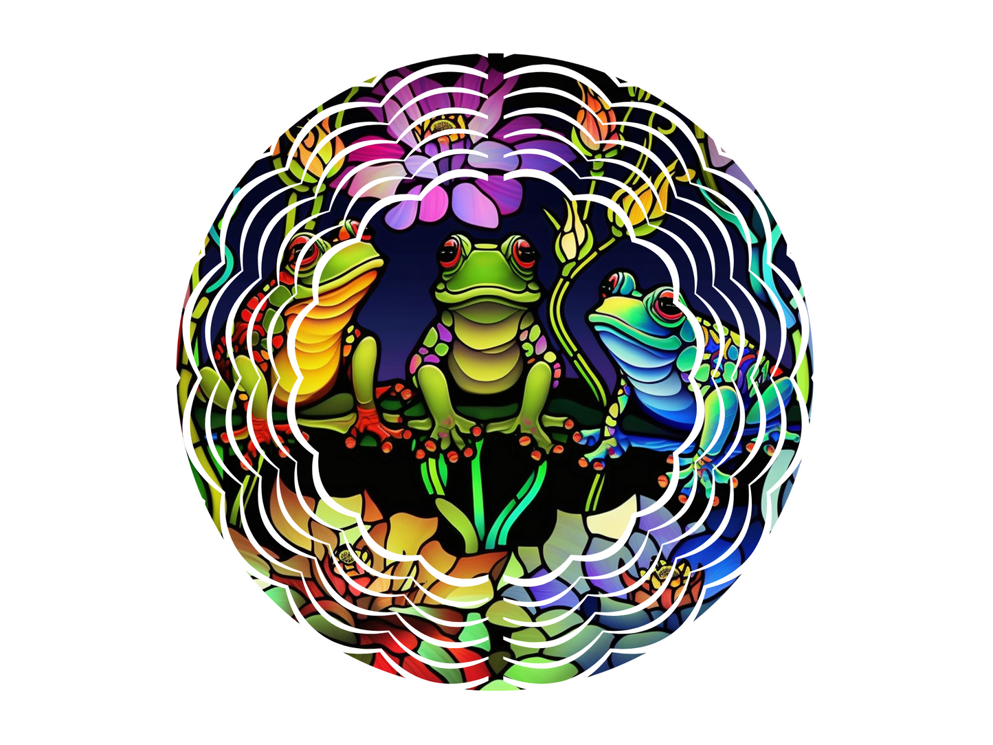 Frogs Wind Spinner