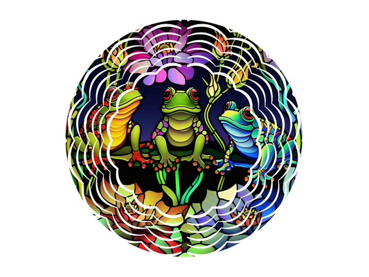 Frogs Wind Spinner