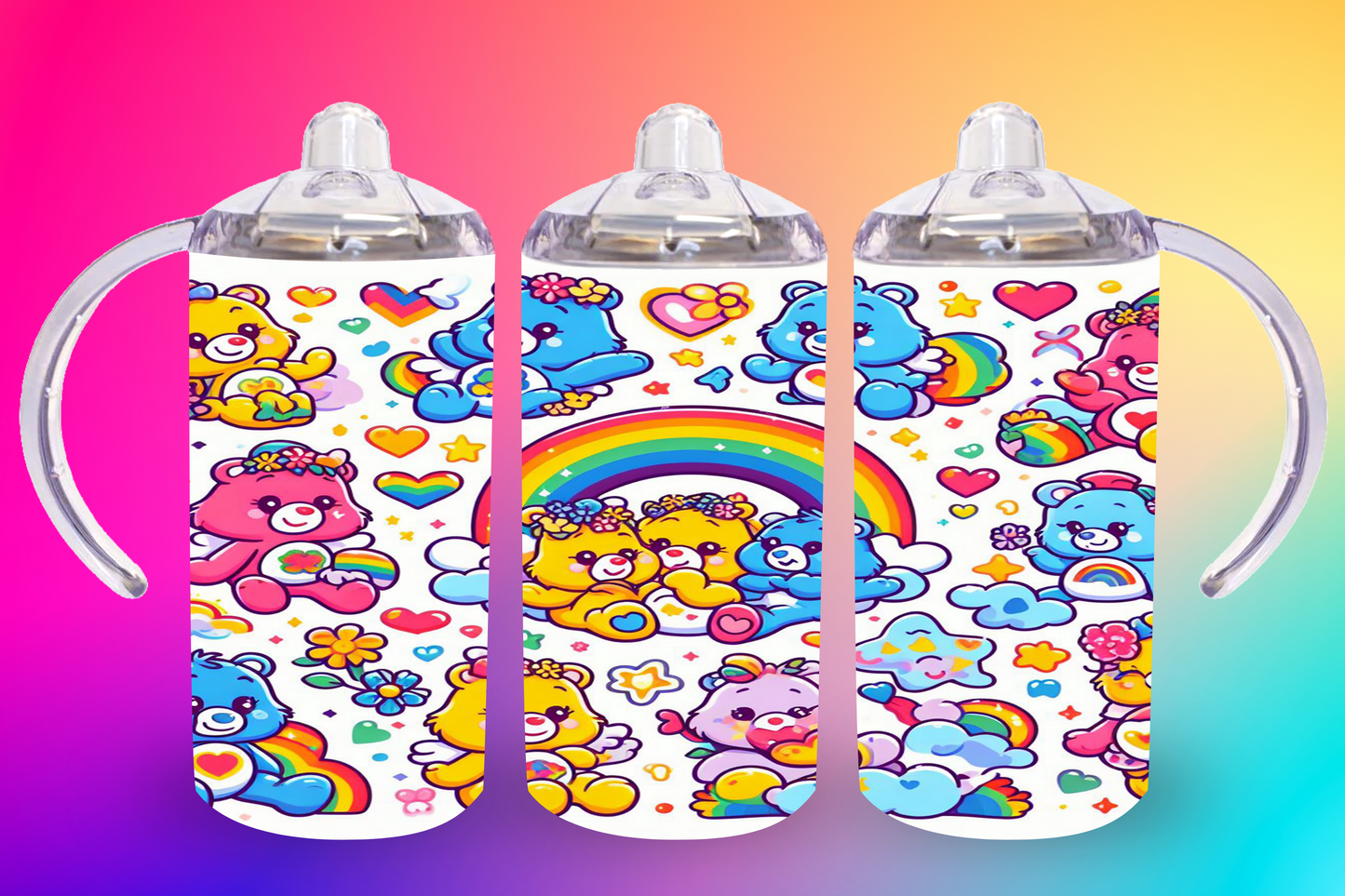 Full Care Bears Sippy Cup / Kids Bottle