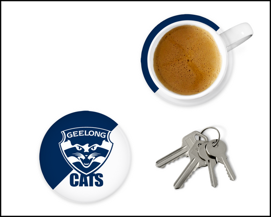 Geelong Cats Glass Coasters (001)