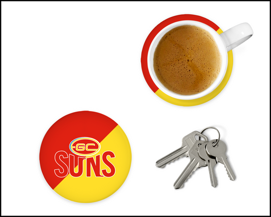 Gold Coast Suns Glass Coasters (001)