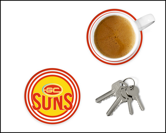 Gold Coast Suns Glass Coasters (002)