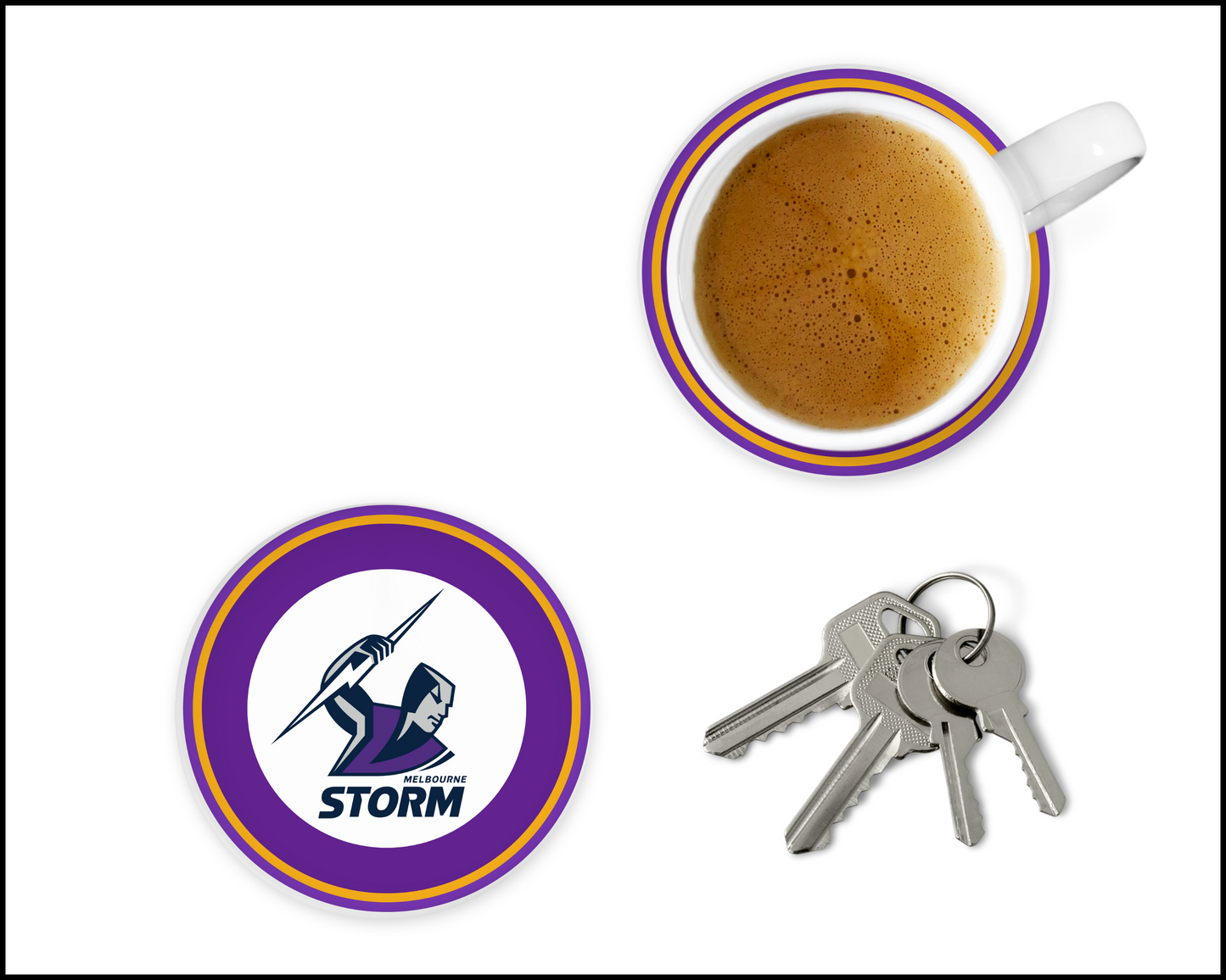 Melbourne Storm Glass Coasters (001)