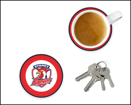 Sydney Roosters Glass Coasters (002)