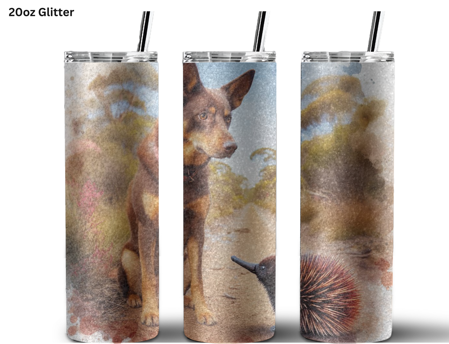 Australian Kelpie and Echidna Tumbler