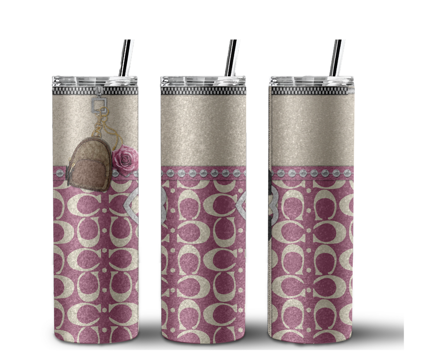 Coach Handbag Inspired Tumbler (022)