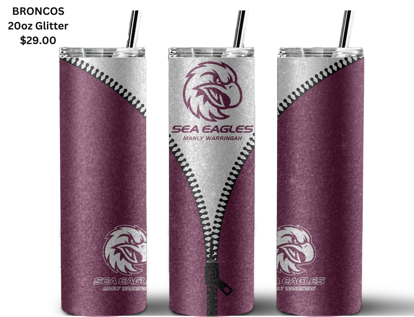 Manly Sea Eagles NRL Zip Tumbler