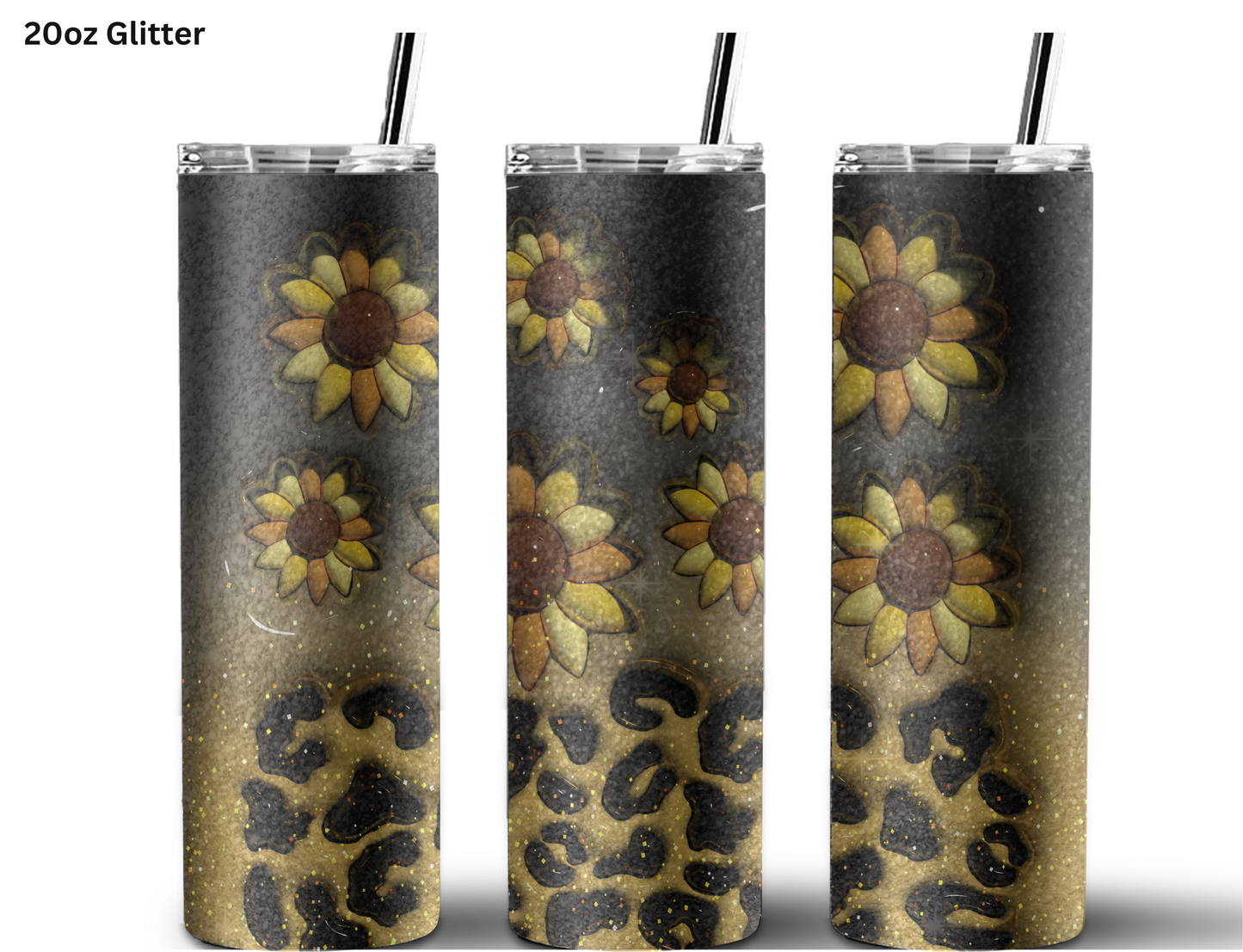 Puff Sunflowers Tumbler