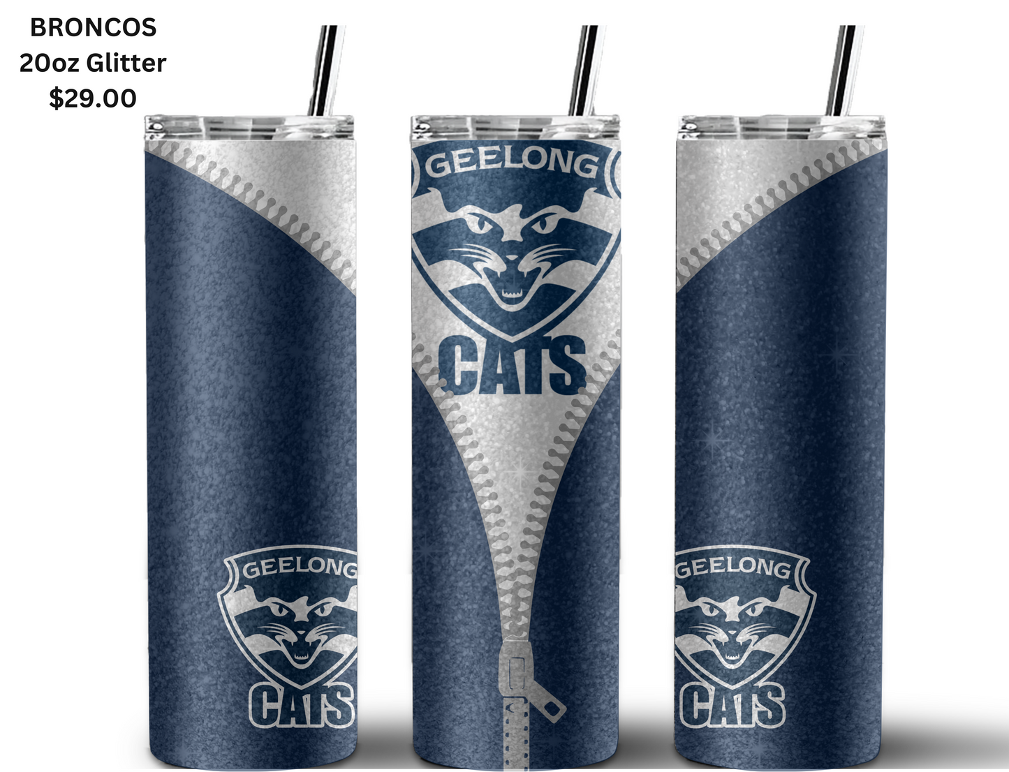 Geelong Cats AFL Zip Tumbler