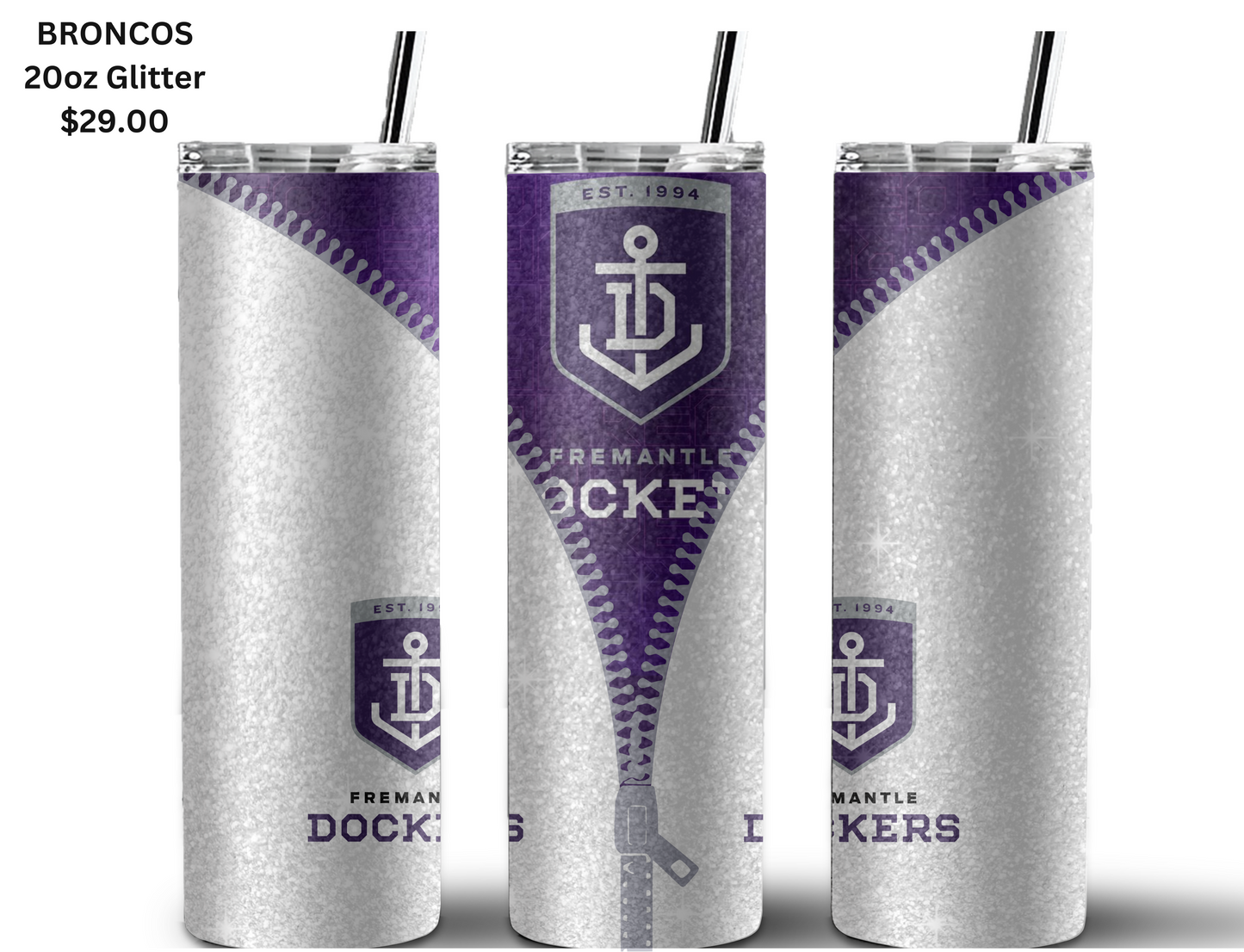 Freemantle AFL Zip Tumbler