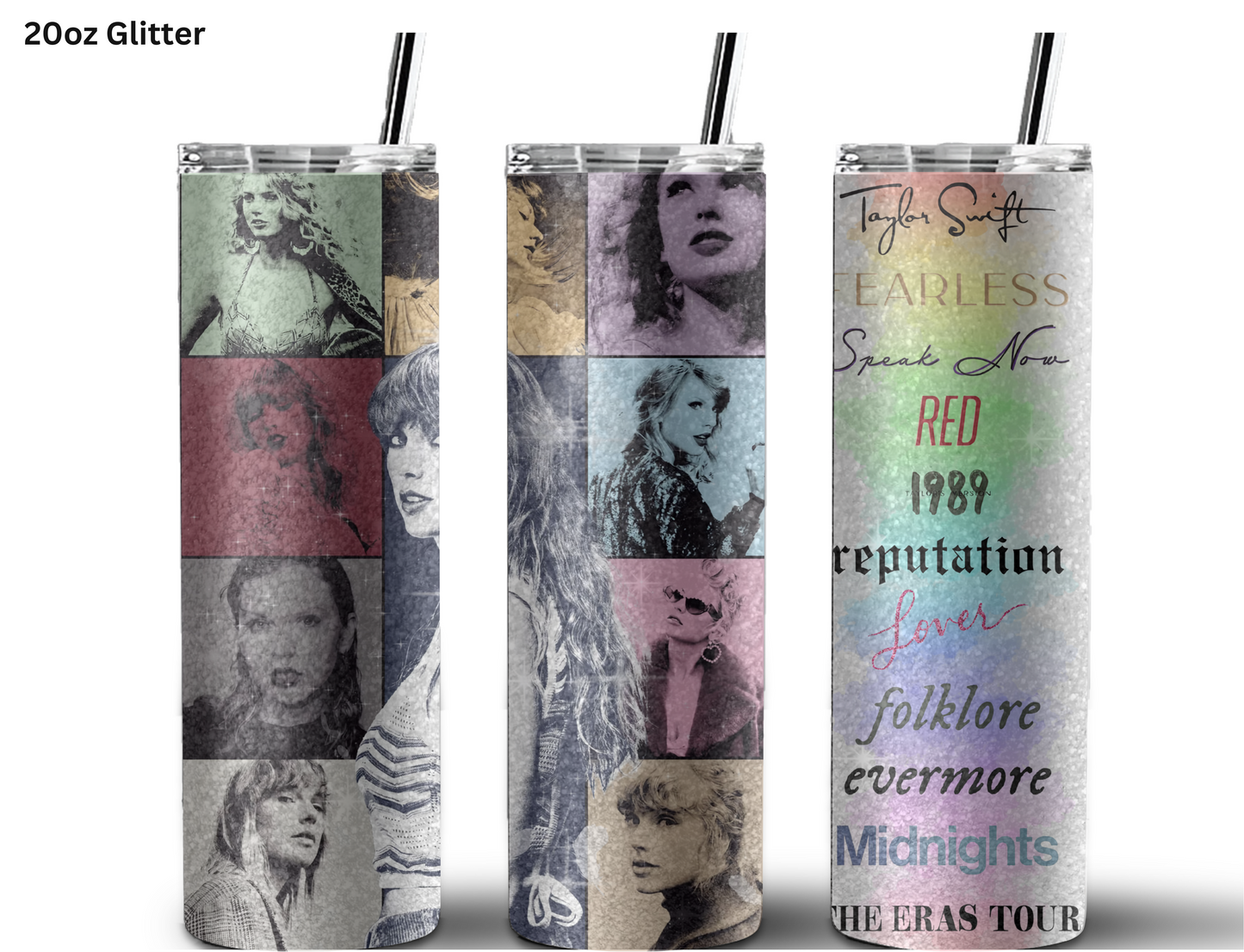 Taylor Swifts Eras Tour & Albums Tumbler