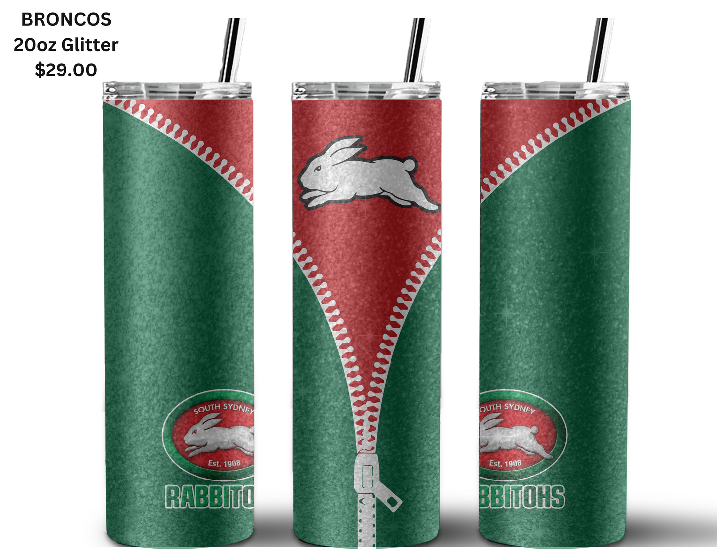 South Sydney Rabbitohs NRL Zip Tumbler