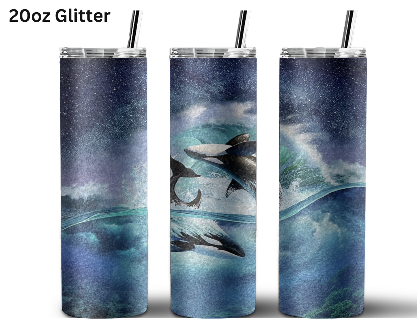 Midnight Orcas Tumbler