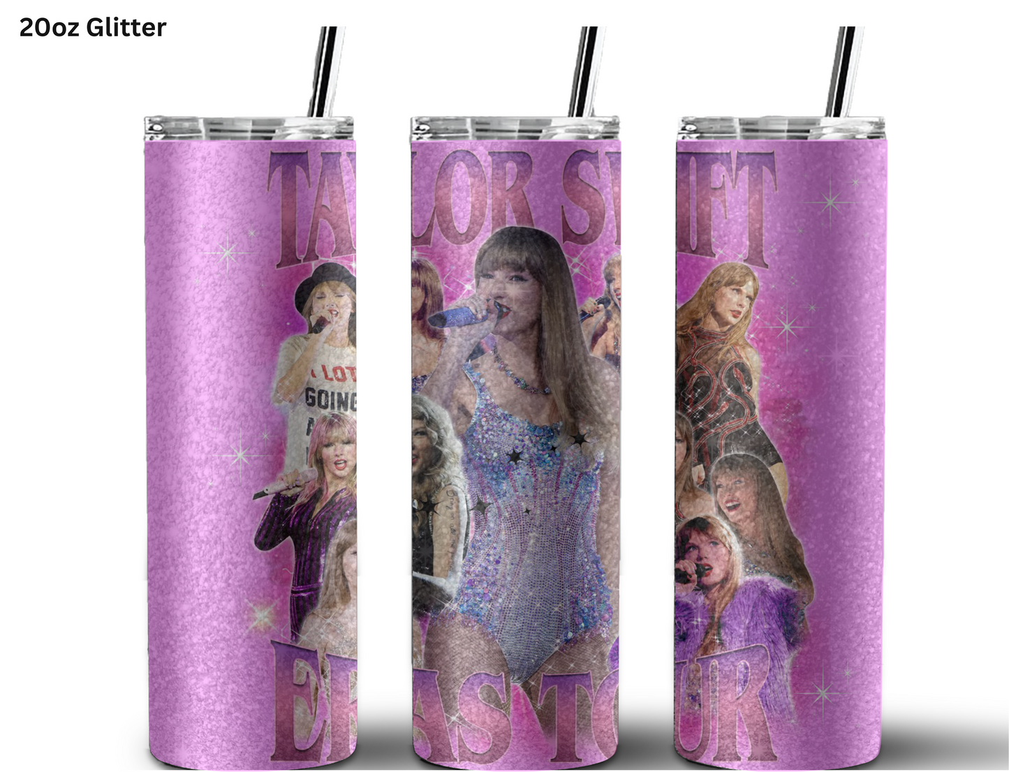 Taylor Swifts Eras Tour (Pink) Tumbler