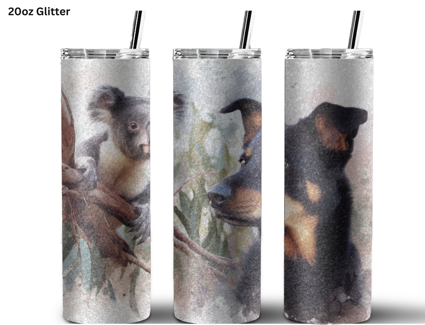 Australian Kelpie & Koala Tumbler