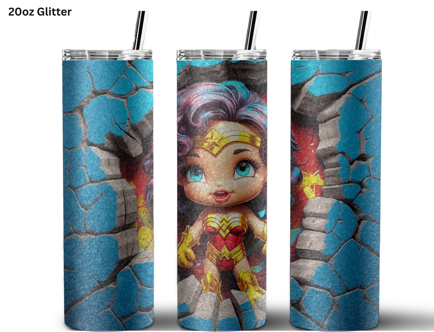 Baby Wonder Woman Wall Break Tumbler