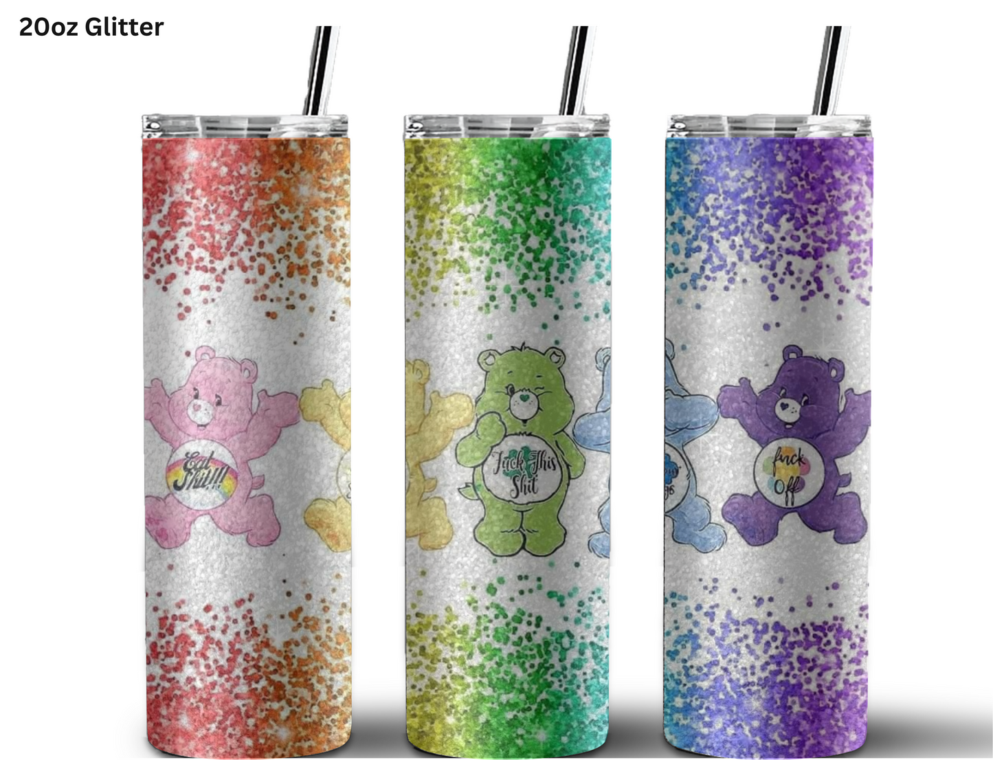 Naughty Care Bears Tumbler