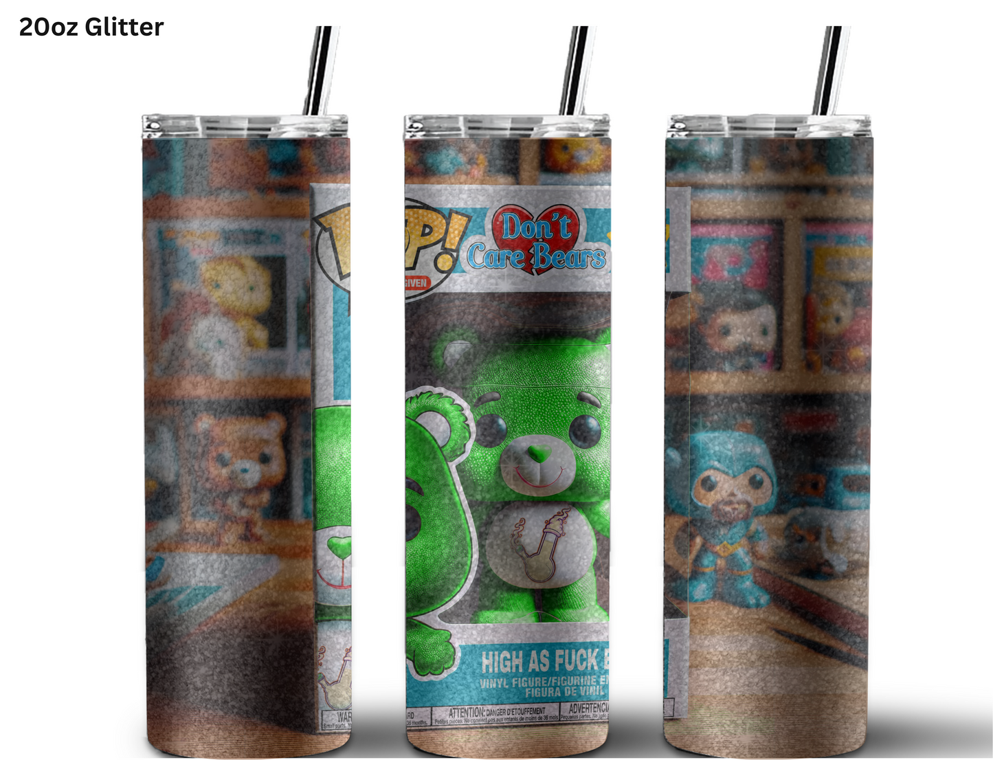 Don't Care Bear - High As Fuxk Tumbler