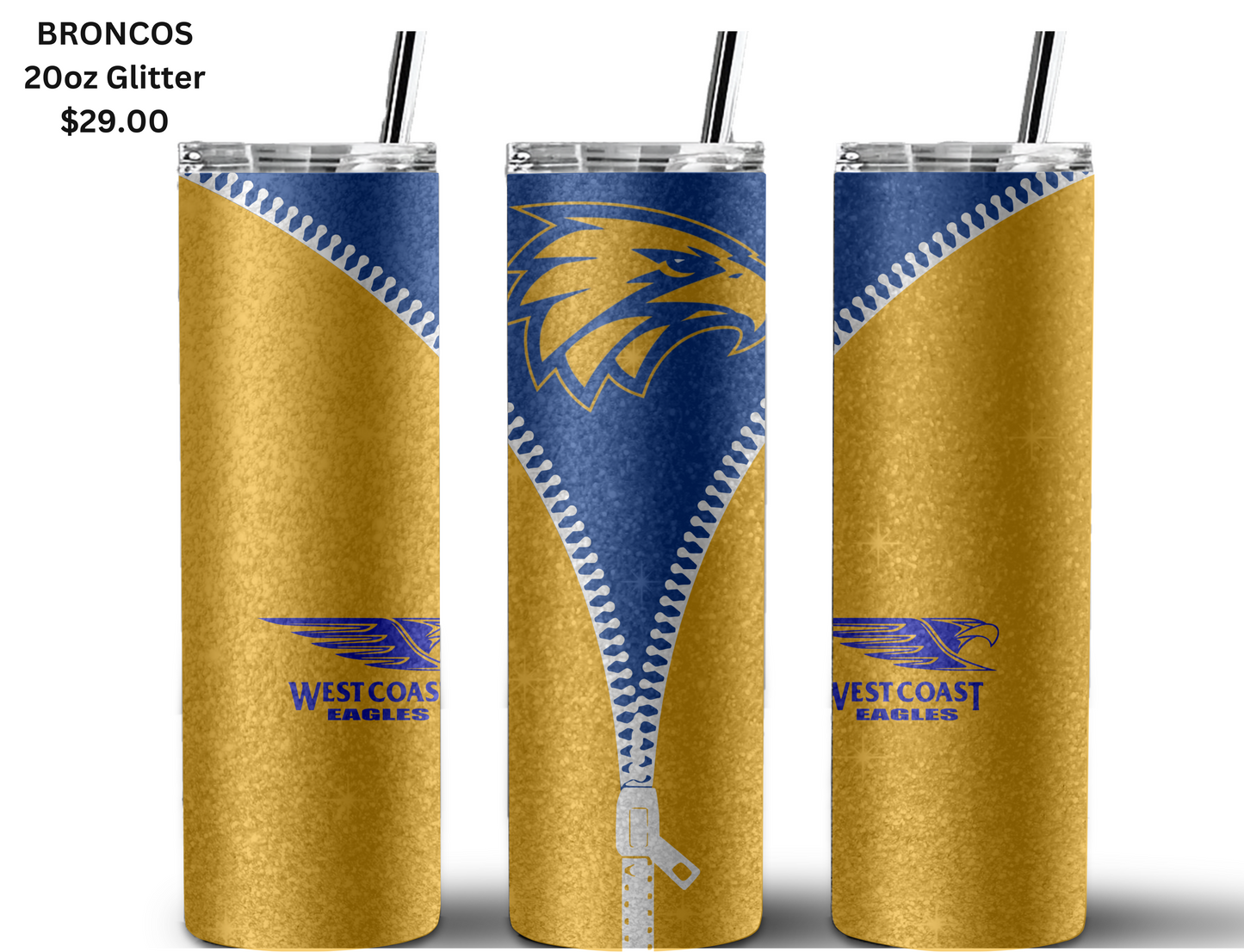 West Coast Eagle AFL Zip Tumbler