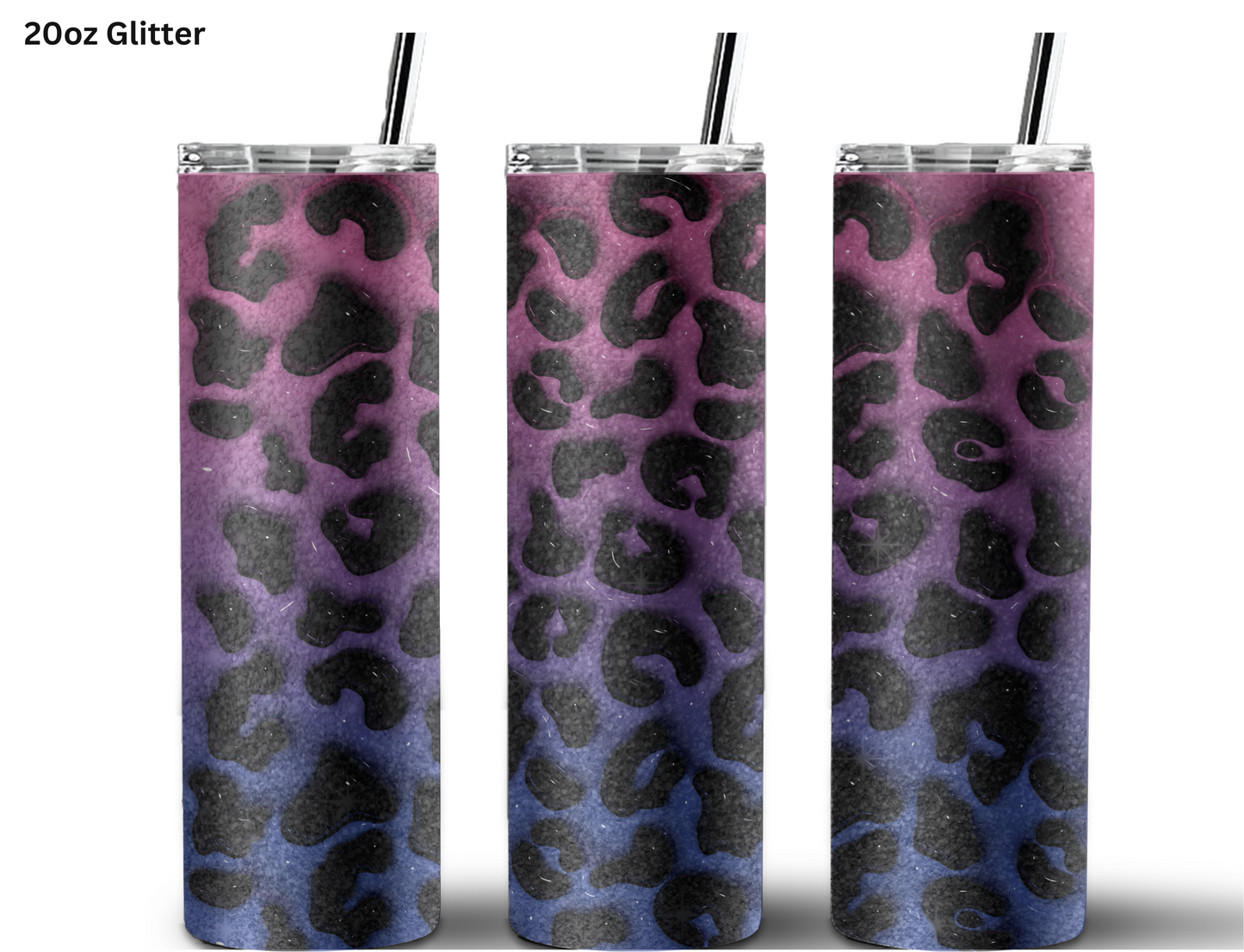 Animal Print - Pink Blue Tumbler