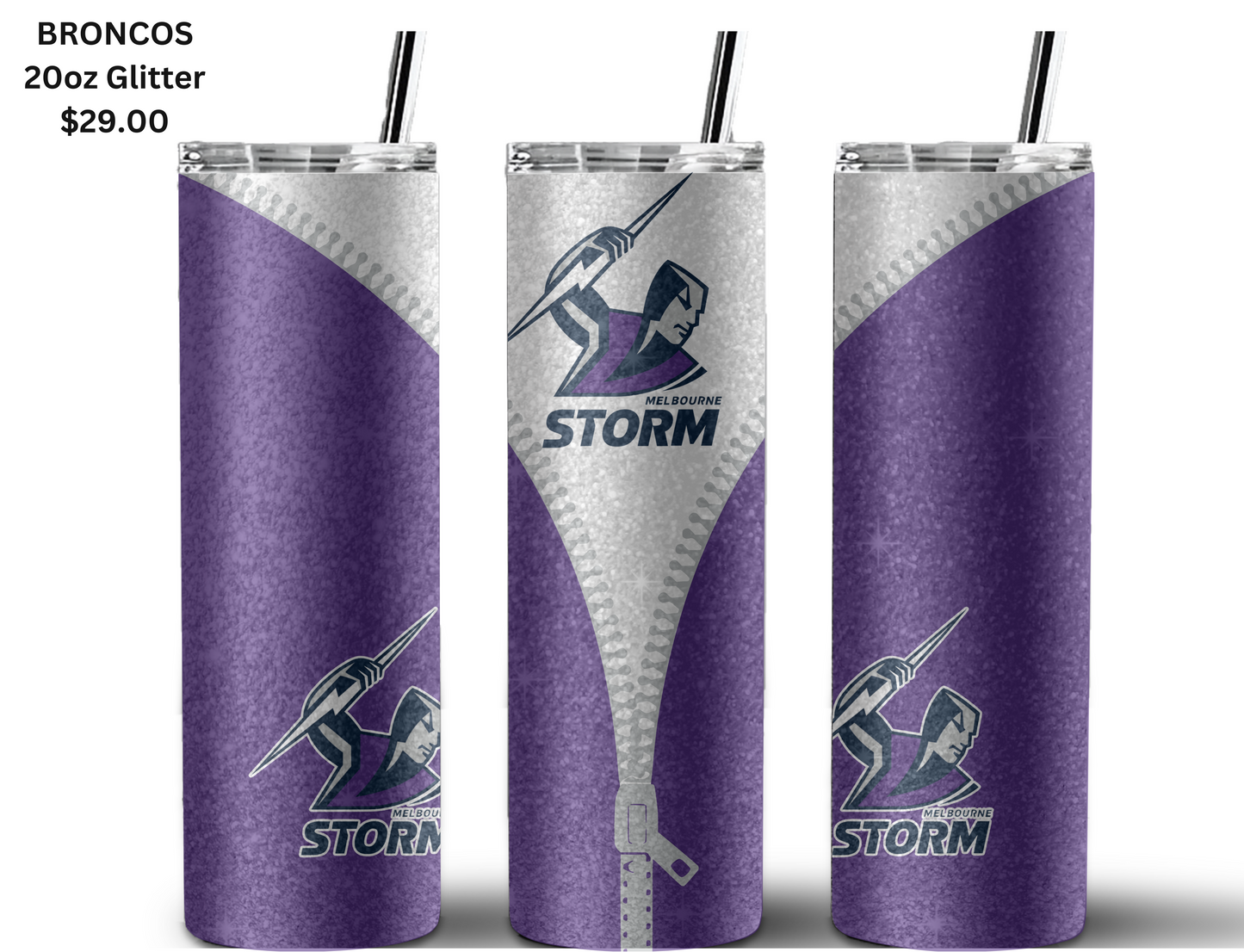 Melbourne Storm NRL Zip Tumbler