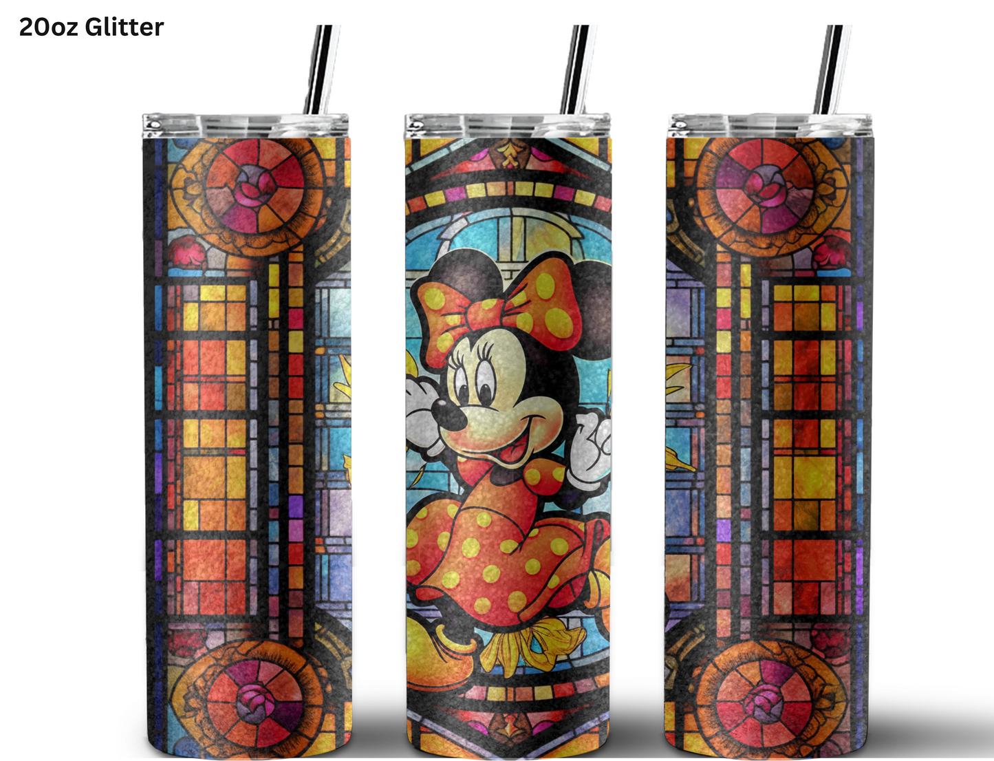 Minnie Stained Glass Tumbler