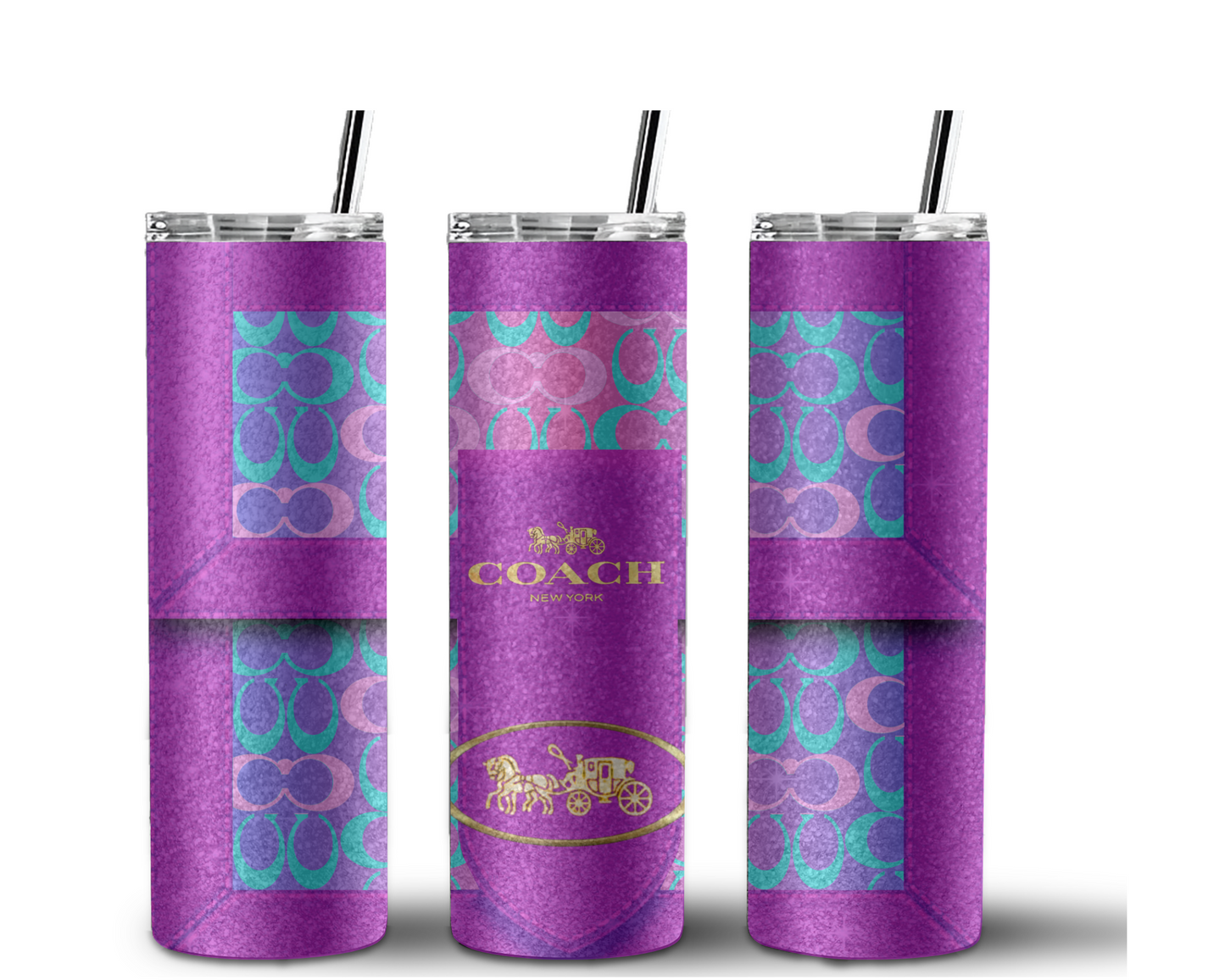 Coach Handbag Inspired Tumbler (089)