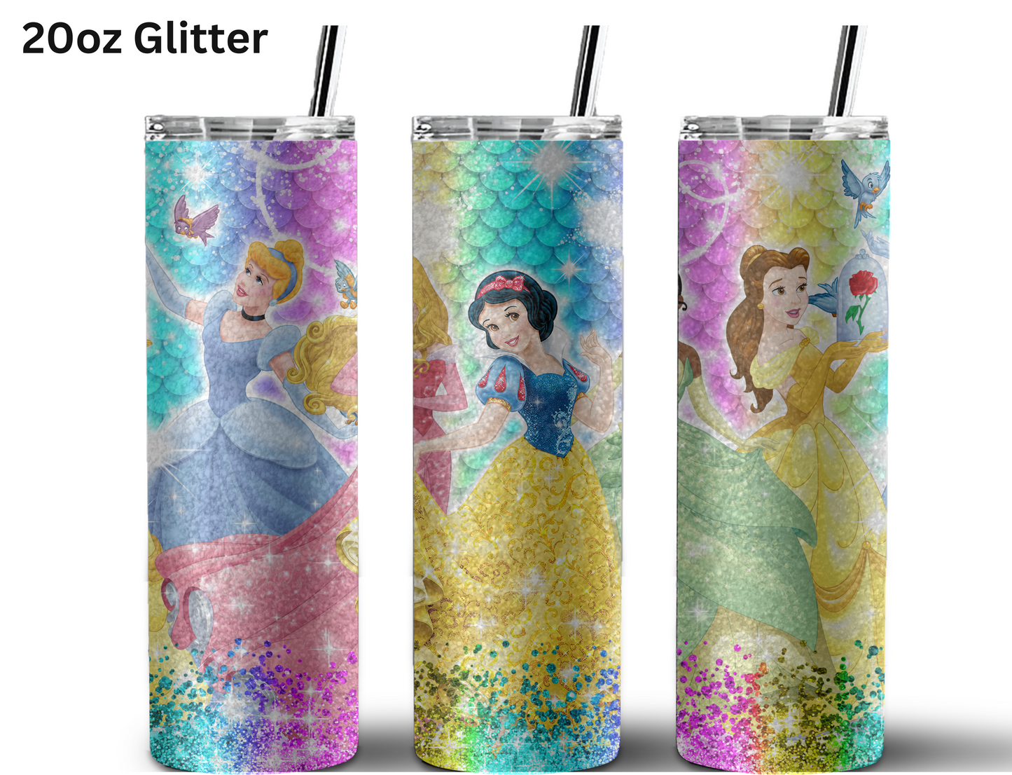 Rainbow Princess (2) Tumbler